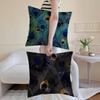 Peacock Texture Cushion Cover Anti-dustmite Pillowcase Invisible Zipper Silky Short Plush Sofa Cushion Cover