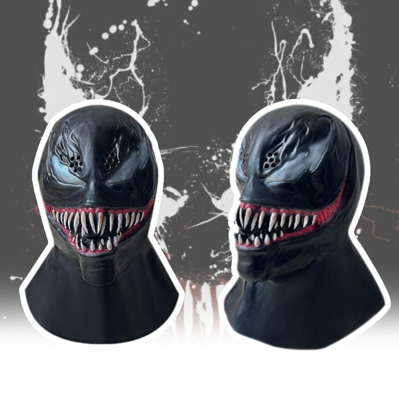 Hochwertige Latex-Venom-Maske für Halloween, Cosplay und Kostümpartys, ideal für Geburtstage und Festivals