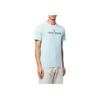 Stone Island Ss22 Solid Color Logo Print Crew Neck Short Sleeve T-Shirt Men Tops Ice-Blue 76152NS80-V0044