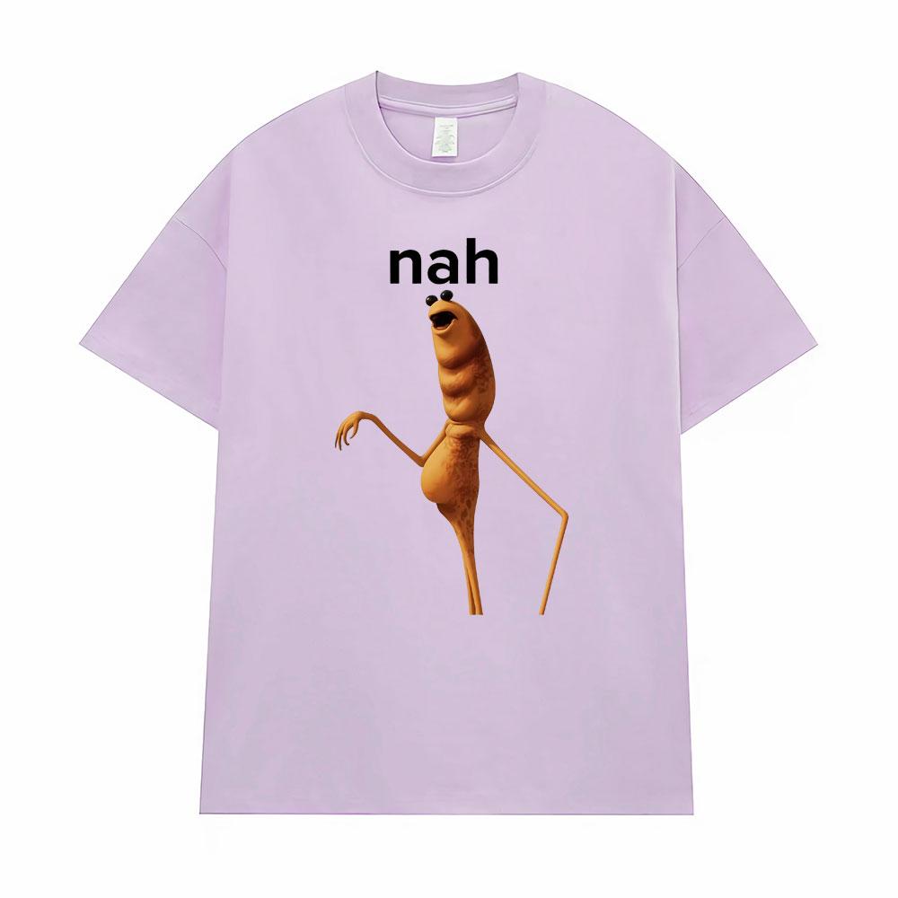 Hot Sale Marcus The Worm Funny Meme Printed T-Shirts Men's Clothing 100% Cotton Oversized T Shirts Humor Harajuku Fashion Tshirt