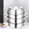 Yingbai Thickened 304 Stainless Steel Commercial Multi-functional Steamer
