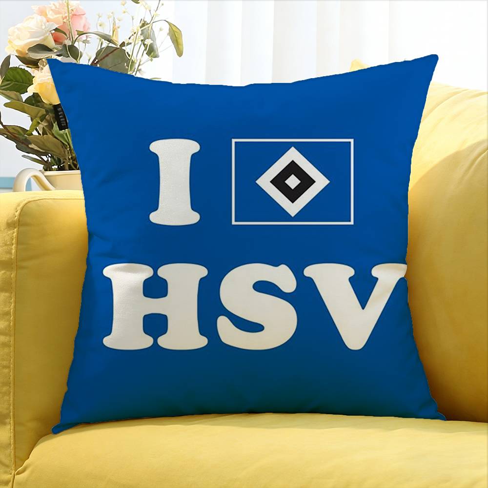 H-Hamburger SV HSV Various Sizes Square Pillow Case For Car Home Bedchamber Decor