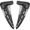 Auto Stoßstange Spoiler Haifischkiemen Seitenbelüftung Kotflügel Entlüftung Aufkleber Abdeckung Karosserie Kits Lüftungsblende Kompatibel mit BMW X5 F15 M Sport 2014-2018(Kohlefaser)
