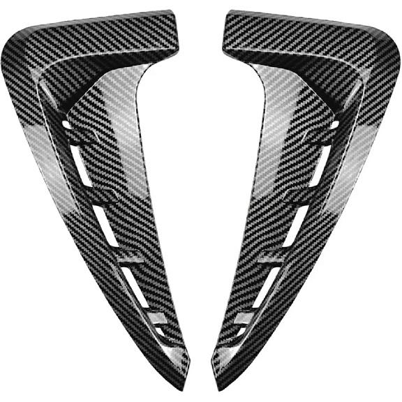 Car Bumper Spoiler Shark Gills Side Flow Fender Vent Stickers Cover Body Kits Vent Trim Compatible With BMW X5 F15 M Sport 2014-2018(Carbon Fiber)
