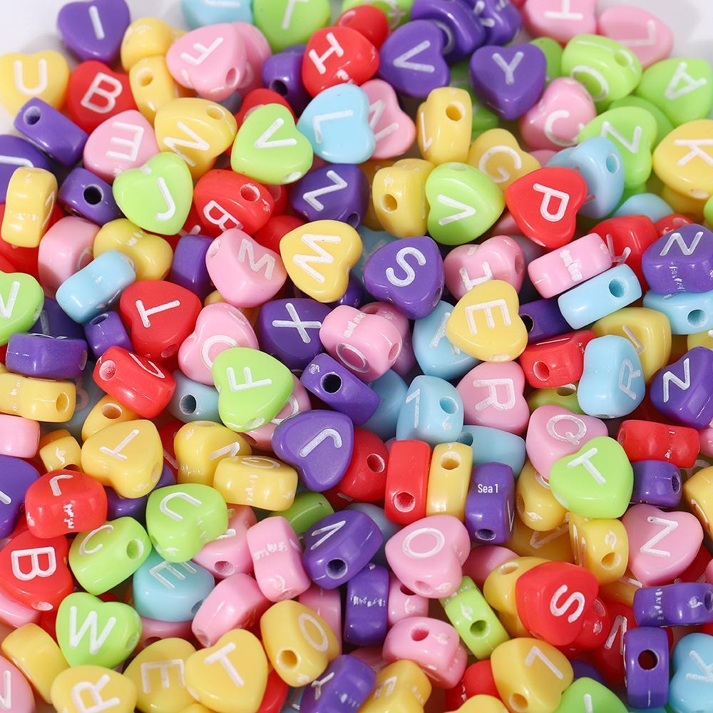 

Разноцветные акриловые бусины-смайлики для изготовления украшений своими руками и резинок для волос - Дизайн Звезда и Луна 100 Pieces