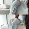 Women's Soft Knit Stand Collar Sweater - Perfect Base Layer for Autumn/Winter