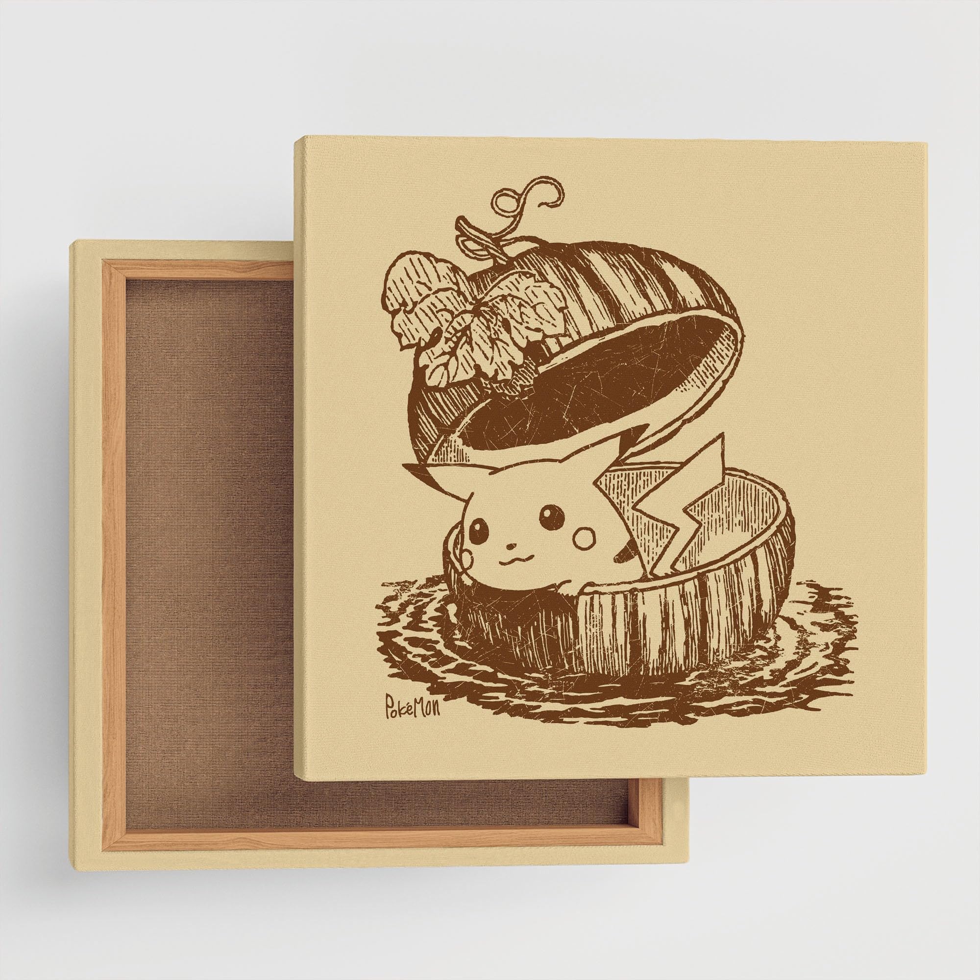 Art Deli Pokemon Art 30cm x Panel, Sepia, 10, 30cm, Medium, POKE-2407-10