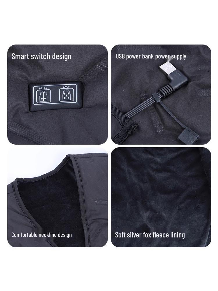 Heated Cotton Vest for Outdoor and Leisure - Unisex Winter Warmth