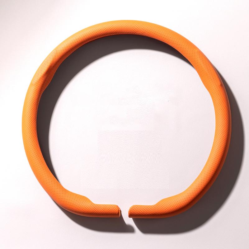 38cm Steering Wheel Cover Nappa Leather Anti Slip Wheel Protector Cover For Toyota Camry CHR Corolla Rav4 Yaris Prado 120 150 FJ