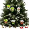 12PCS-Pack Of Christmas Decoration Christmas Tree Ornaments With Green Hair, Cute Decoration Props