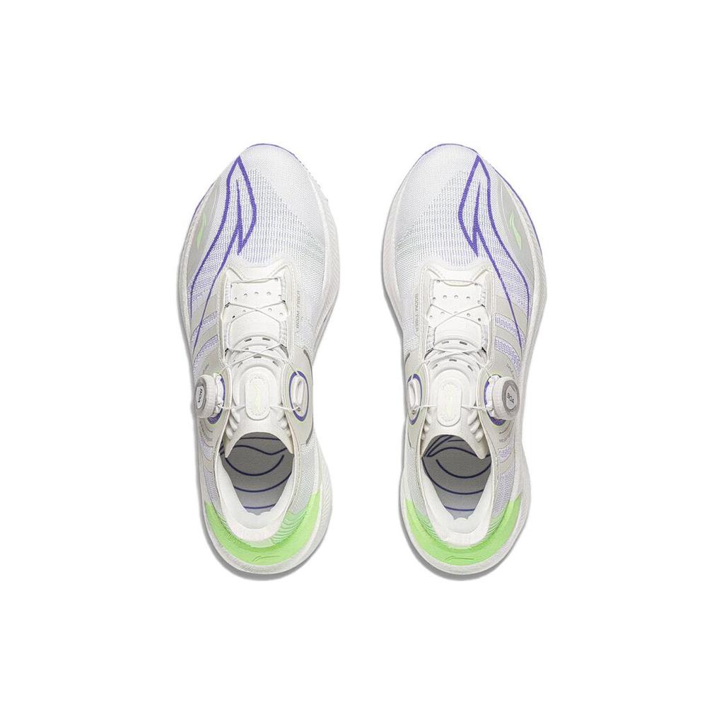 Li Ning Shadow 2.0 Rutschfest Niedrig geschnitten GCU A GRIP PRO Laufschuhe Unisex Weiß Cyan Lila ARRT017-2
