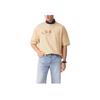 Levis SS25 Front Patch Pattern Comfortable Crew Neck Short Sleeve T-Shirt Men T-Shirts Light-Brown 003N6-0001