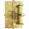 4pcs 4 inch Positioning Hinge Spring Self-aligning Hinge Automatic Closing Door Multi-Function Screen Door Hinge Furniture Supplies(Gold)