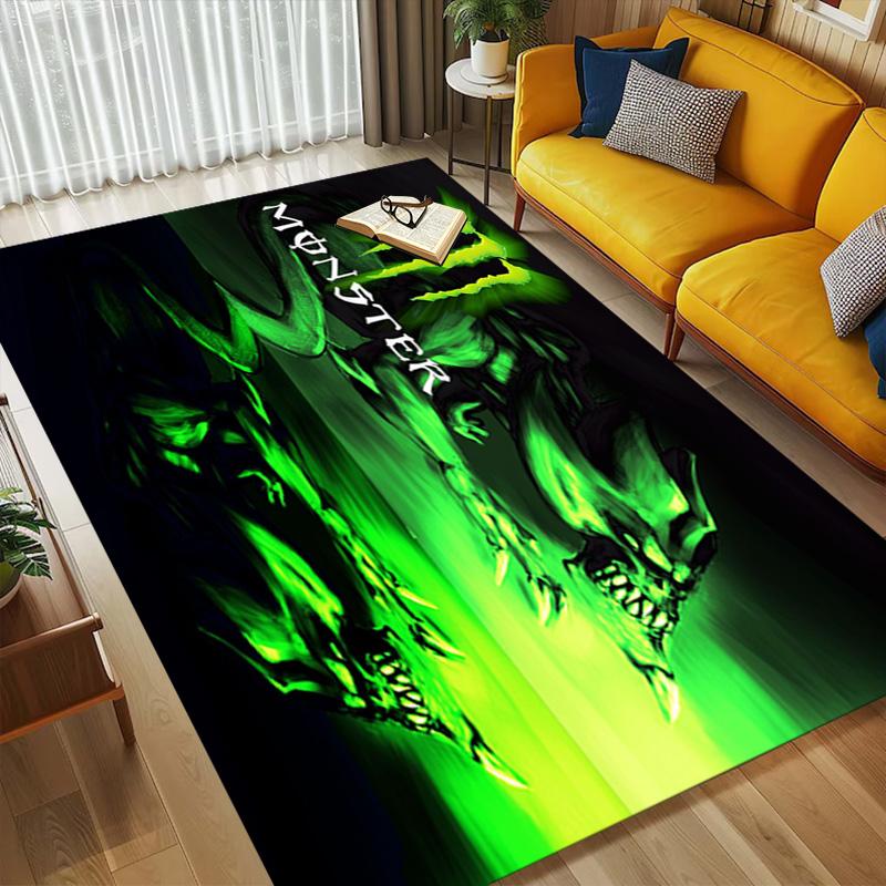 Monster Energy Dywanik do salonu antypoślizgowy Miękki dywan do sypialni Pokoju gier Pokoju zabaw Kanapy Biura Wystroju domu Mata pod drzwi Prezent świąteczny C9291425