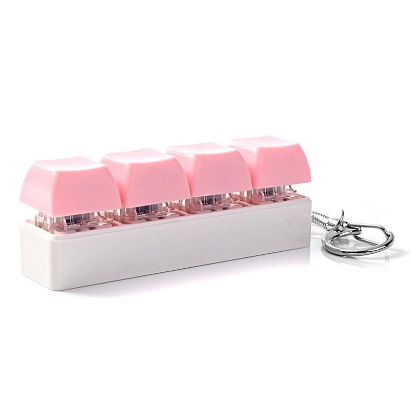 Stress Relief Keychain: Creative Squeeze Button Toy & Fun Gadget Pendant