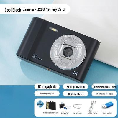 Student Travel Retro Digital Camera D01 – High Pixel, Entry-Level CCD, Portable Beauty, Campus Card Compatible.
