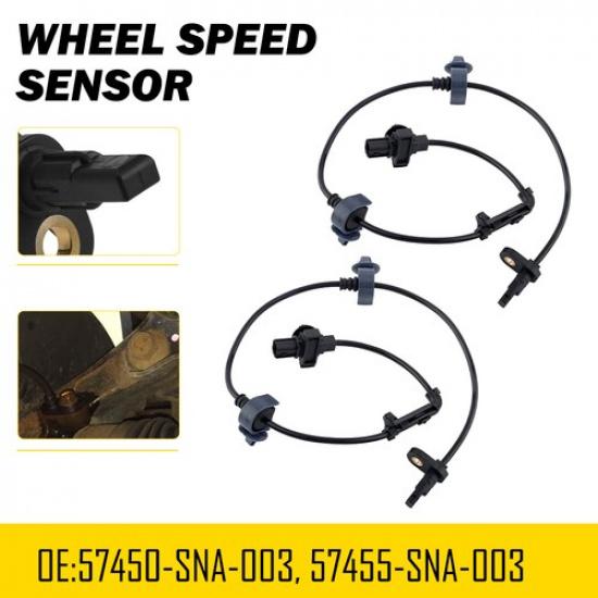 2Pcs Right & Front Left ABS Durable Sensor Speed Wheel 2006-2011 For Honda Civic