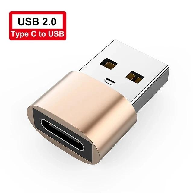 USB 3.0 til Type C Adapter LED OTG til USB C USB-A til Micro USB Type-C Hunnkontakt For HUAWEI Samsung Xiaomi POCO Adaptere