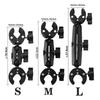 Camera Double Clip Crab Clamp For GoPro Motorcycle Bicycle Handlebar Clip Bracket For Insta360 One X2 X3 Sports Camera Accessory