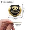 2026 New For Toyota 3D Metal Car Body Trunk Sticker Emblem Badge Decals Decoration for Toyota Chr rav4 Yaris prius avensis Corol