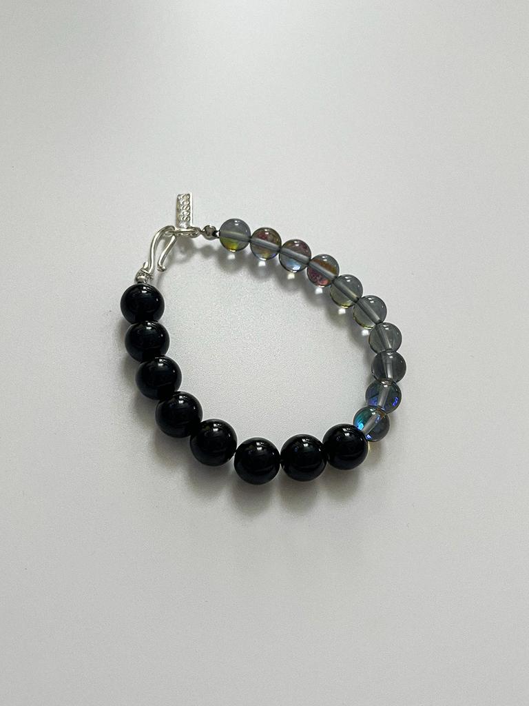 Sosoo Two Mix Gemstone Toggle Bracelet [Aurora]
