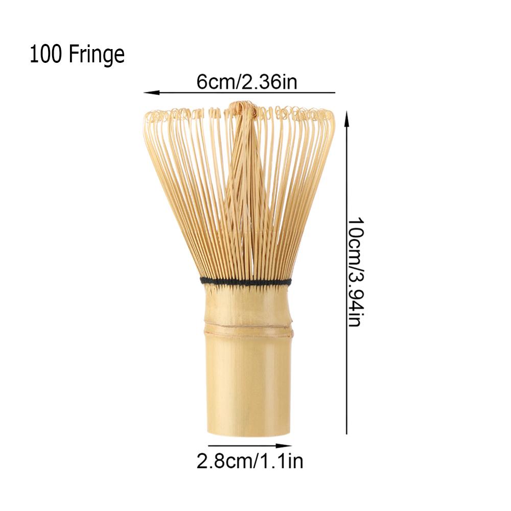 80/100 Fringe DIY Matcha Green Tea Powder Whisk Japanese Ceremony Bamboo Chasen Teaware Tea Brush Tea Tool Kitchen Accessories