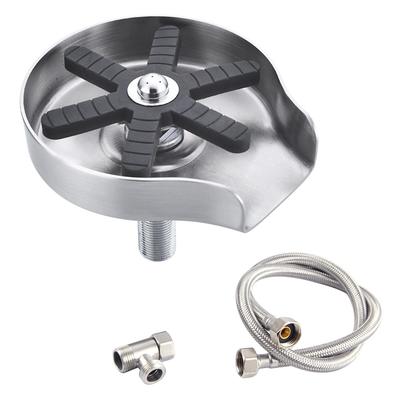 Stainless Steel Kitchen Sink Glass Rinser,Faucet Glass Rinser for Bottle Washer Kitchen Sink Access