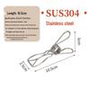 Stainless Steel Sock and Clothes Peg Clips – Windproof Hanger Accessory