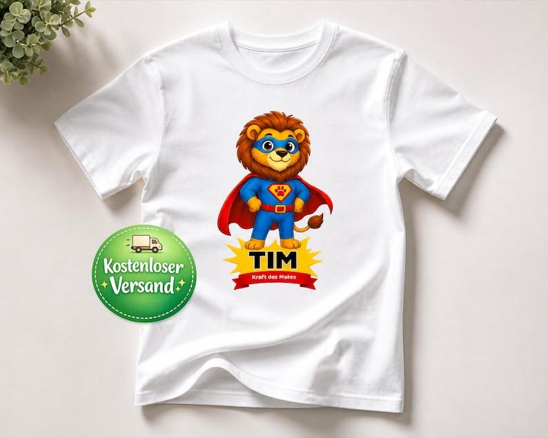 Personalized children s T-shirt with name – Superhero animal T-shirt – Gift for boys & girls – Superhero T-shirt with name – Animal shirt 160