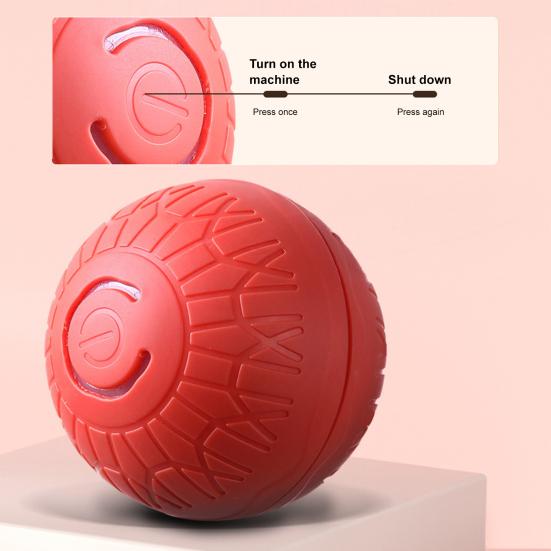 Rolling Ball Dog Toy Smart Self Moving Bouncing Ball with Automatic Motion Chew Resistant Stimulating Toy for Small Medium Large Dogs