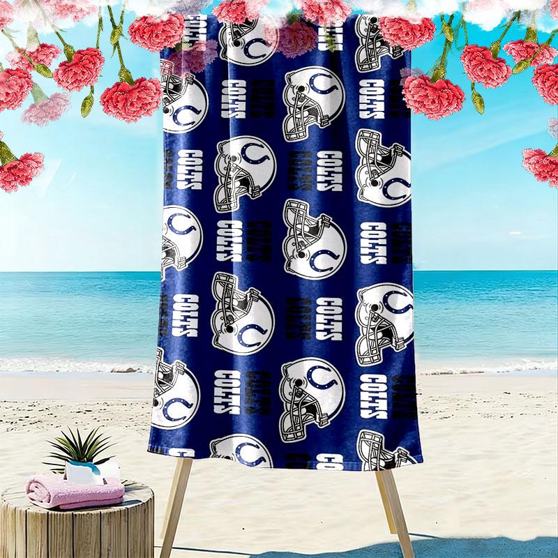 Cowboys Art Print Beach Towel, Large Soft Quick Dry Towel for Beach Camping Swimming