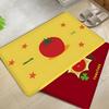 Cartoon Tomato Pattern Entrance Door Mat Nordic Style Home Doormat Bathroom-Toilet Mats Bedroom Hotel Decor Mat