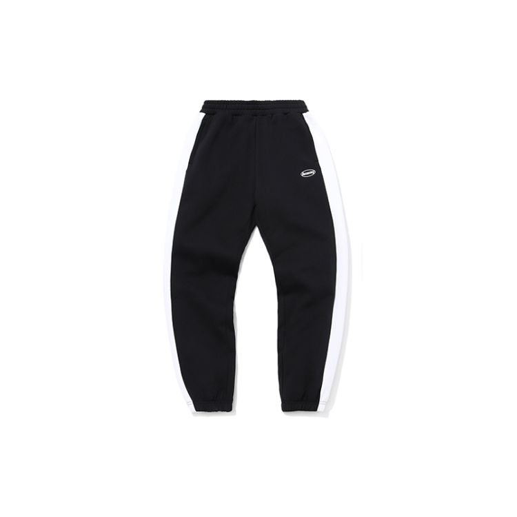 

Теплые свободные повседневные спортивные брюки Li Ning с флисовой подкладкой, мужские черные AKLQB05-1 M