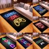 Gamepad Symbol Carpet for Gaming Rooms Bedroom Living Room Decor Non Slip Carpets Machine Washable Floor Mats Area Rugs