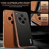 AZNS For Oppo Find X8s+ 5G Case Electroplating Carbon Fiber Texture PU + TPU Phone Cover