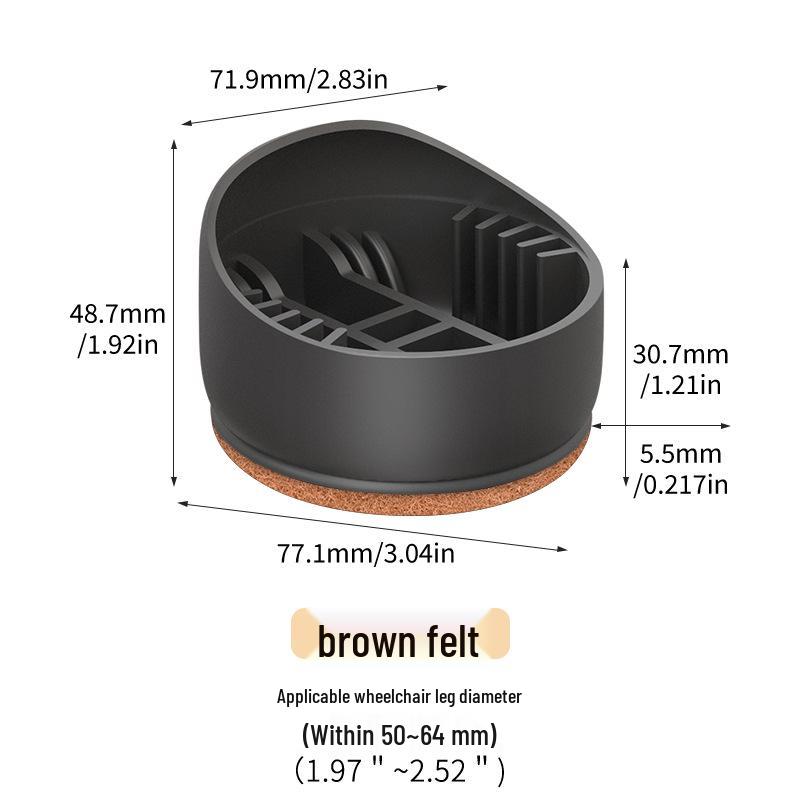 Thickened Silent Felt Silicone Chair Leg Covers - Furniture Foot Protectors