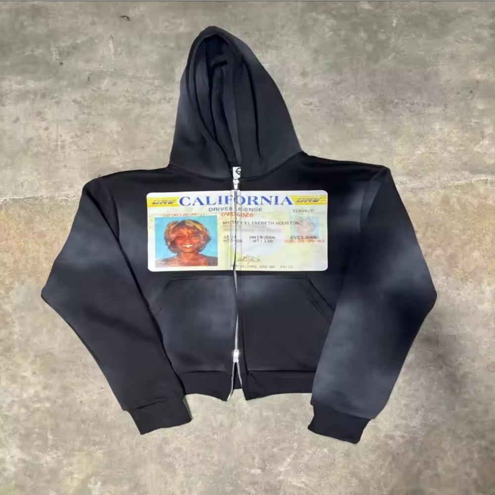 

RogueWave Новая готика Харадзюку Женская спортивная одежда Тренд Принтованное худи Y2k Топ Новая уличная одежда Мужская и женская Толстовка на молнии XXXXL