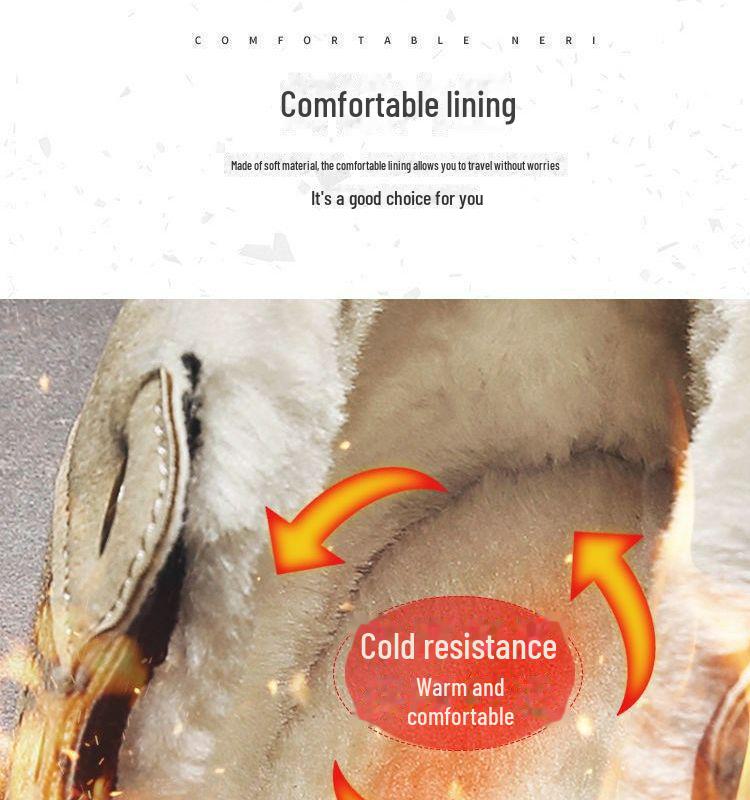 Men's Korean Style Velvet-Lined Martin Boots – High Top, Warm Winter Work Shoes