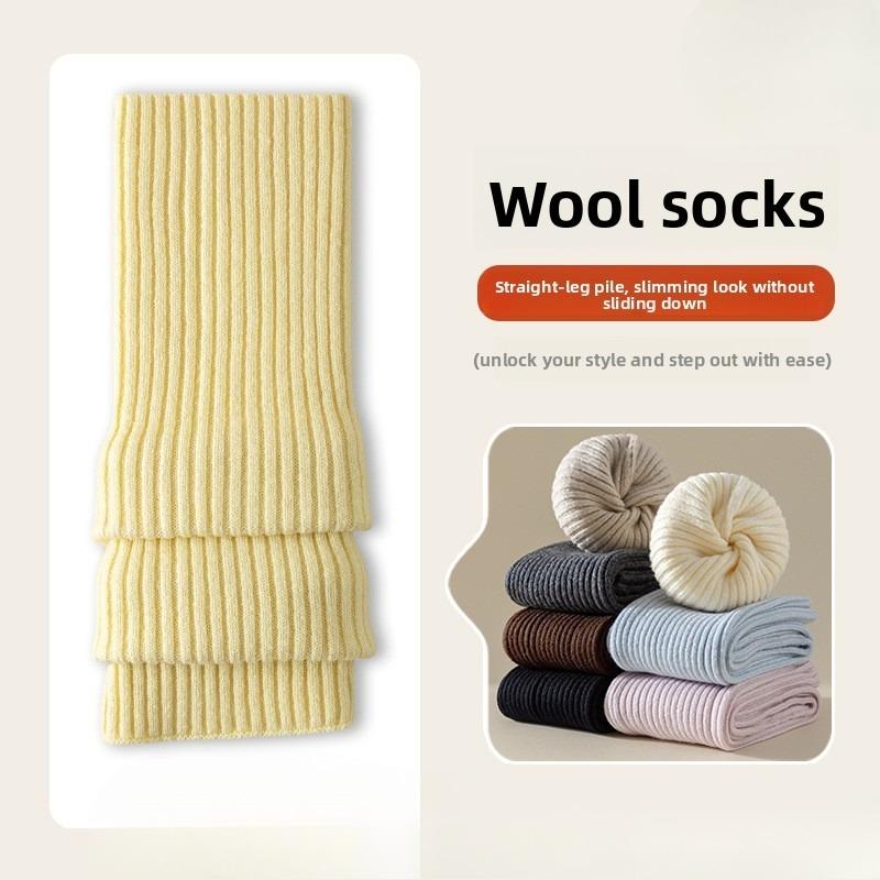 Women's Hosiery for Autumn and Winter, Paired with Small Leather Shoes, Leg Covers, Calf Socks, Knitted Leg Shaping Hosiery