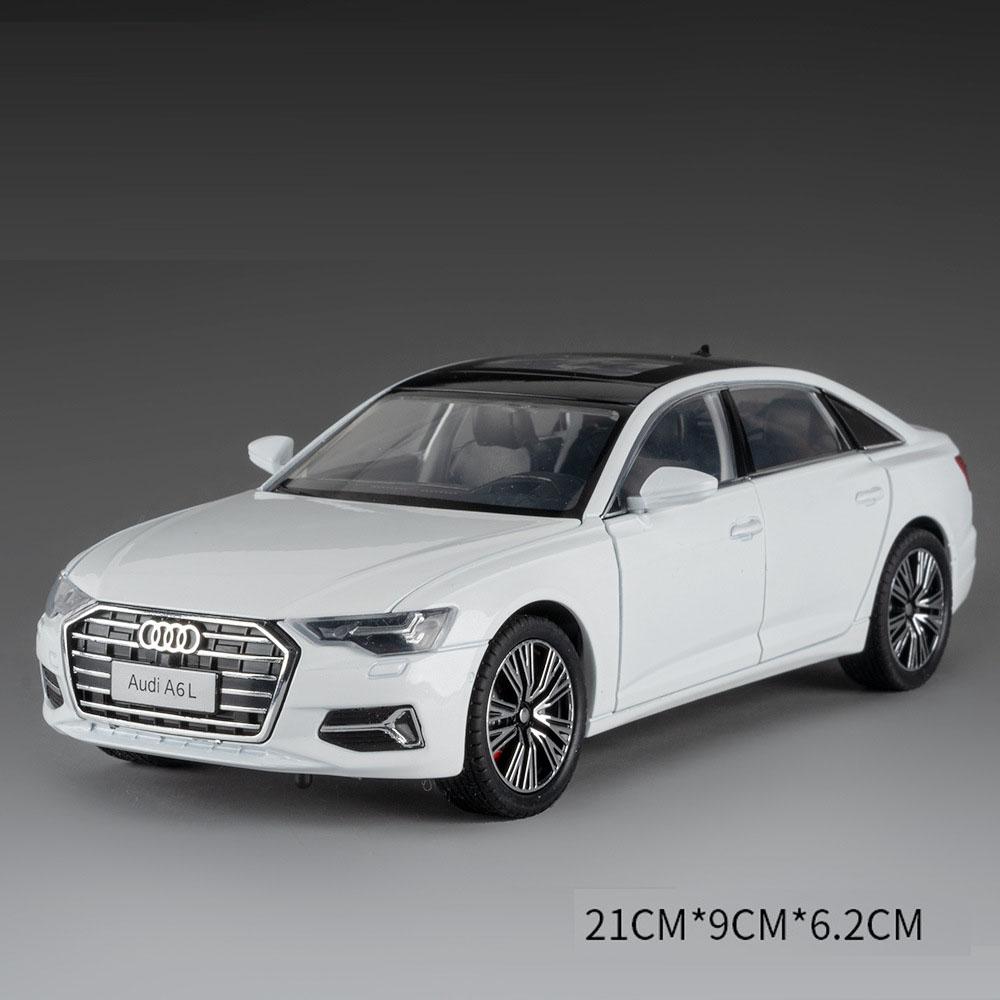 

1:24 RS6 A6L Miniature Sportscar Model Alloy Diecast Toys Shock Absorption Sound Light Pull Back Cars Models Gifts for Boyfriend
