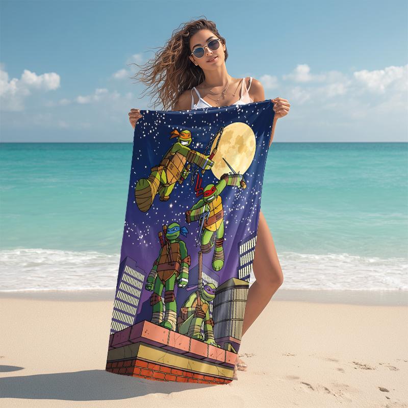 1Pc Turtles Action Beach Towel Microfiber Beach Towel Thin Absorbent For Beach Swimming Yoga Bath Sports 0917136
