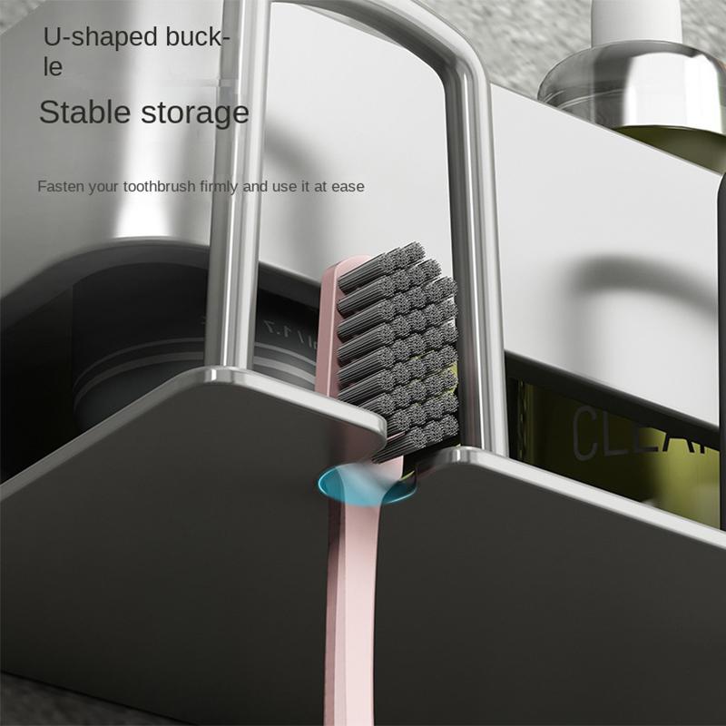 Buy Bathroom Rack Toothbrush Holder Rack Toilet Punch-free Mouthwash ...