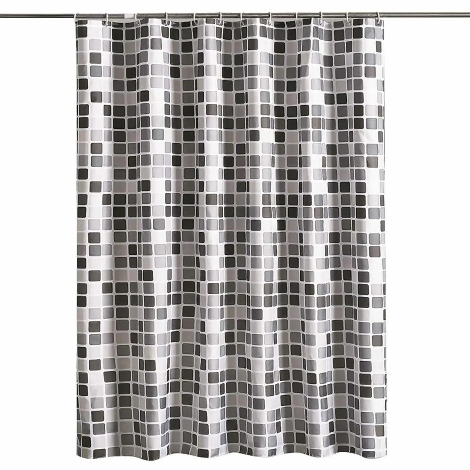 

200*220cm Waterproof Bathroom Curtains For Shower Modern Mildew Proof Durable Bathroom Screens With Hook Bathtub Accessories 90x180cm