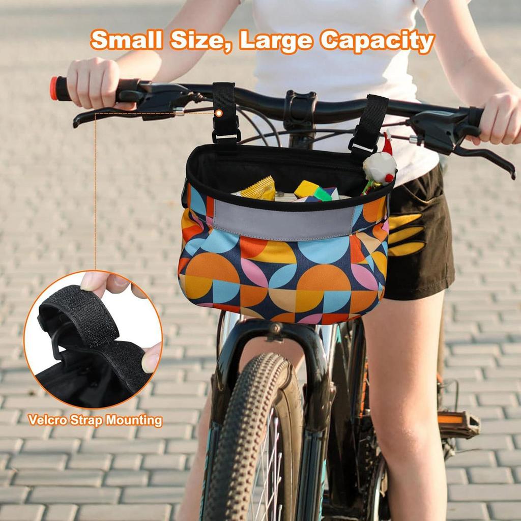 Bicycle Handlebag Multifunctional Bicycle Basket Kids  Riding Storage Hanging Bag Large Capacity Bike Storage Front Tube Bags