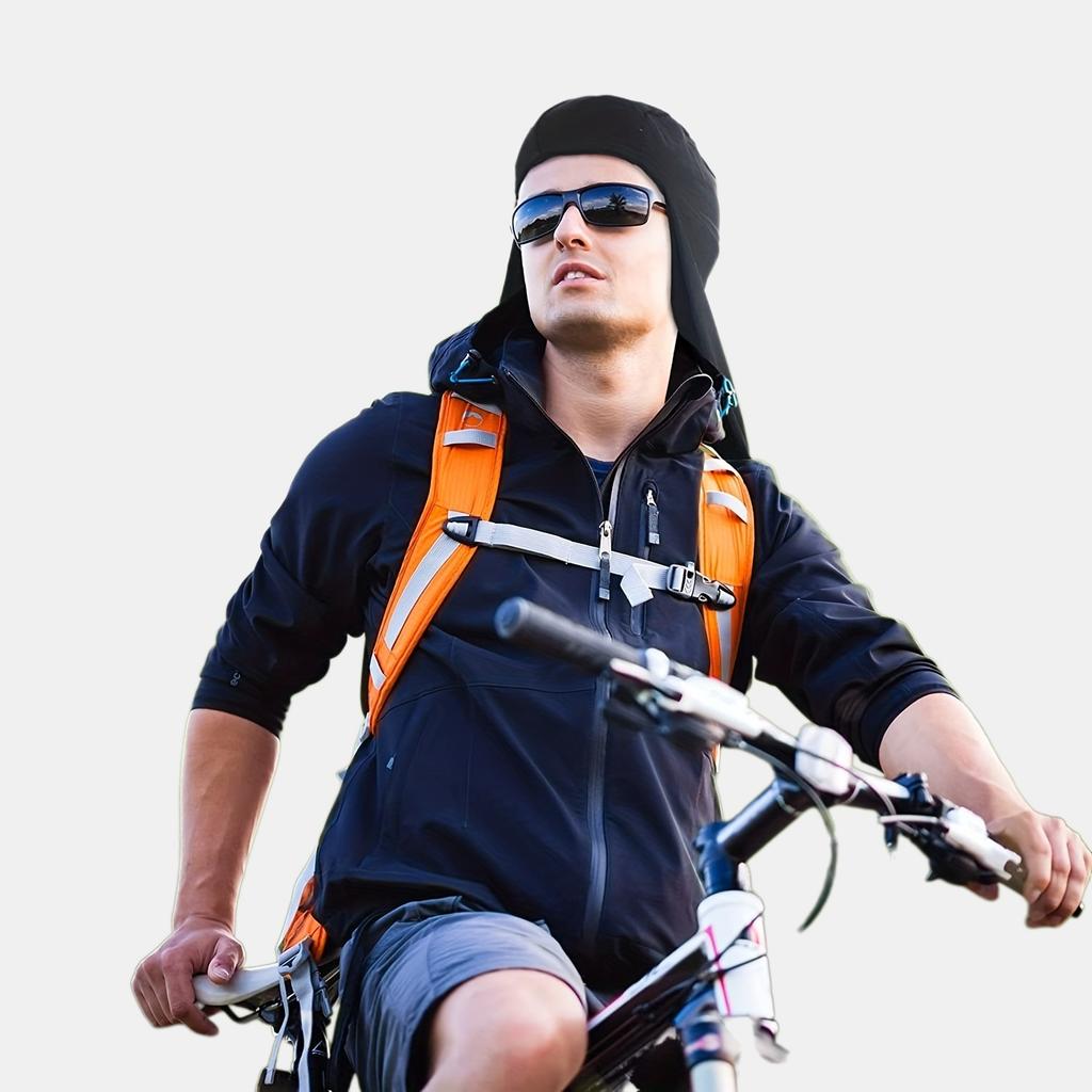 A Quick-Dry Headscarf Hat for Outdoor Sports In Spring And Summer Featuring Sweat Absorption And Reflective Shawl Design