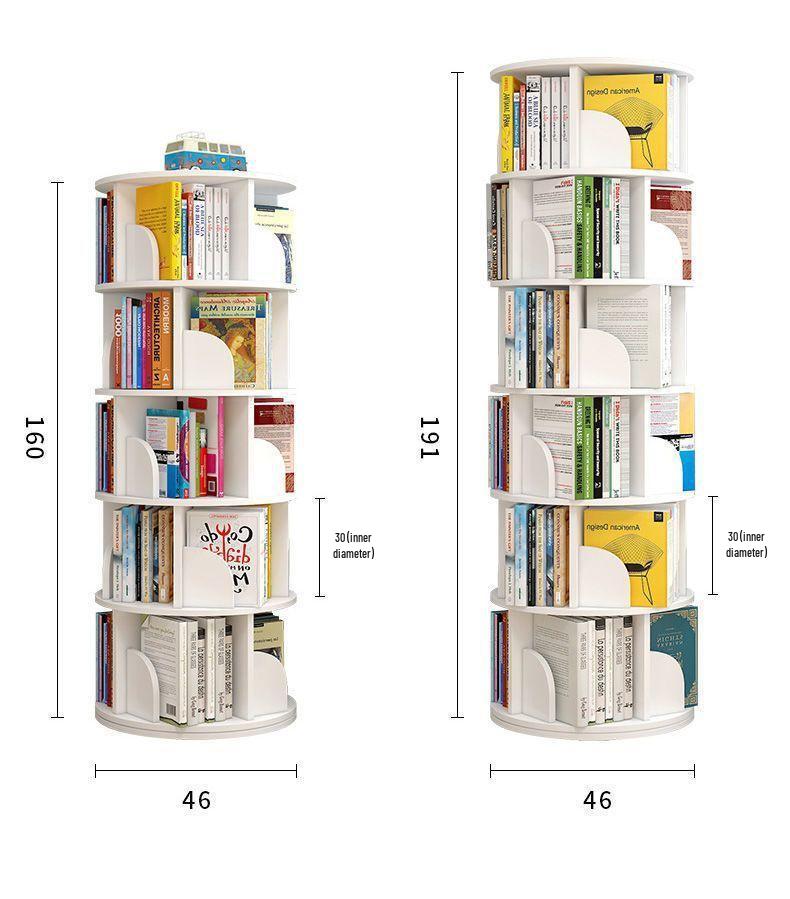 360° Rotating Children's Bookshelf: Space-Saving Floor Standing Bookcase & Picture Book Rack