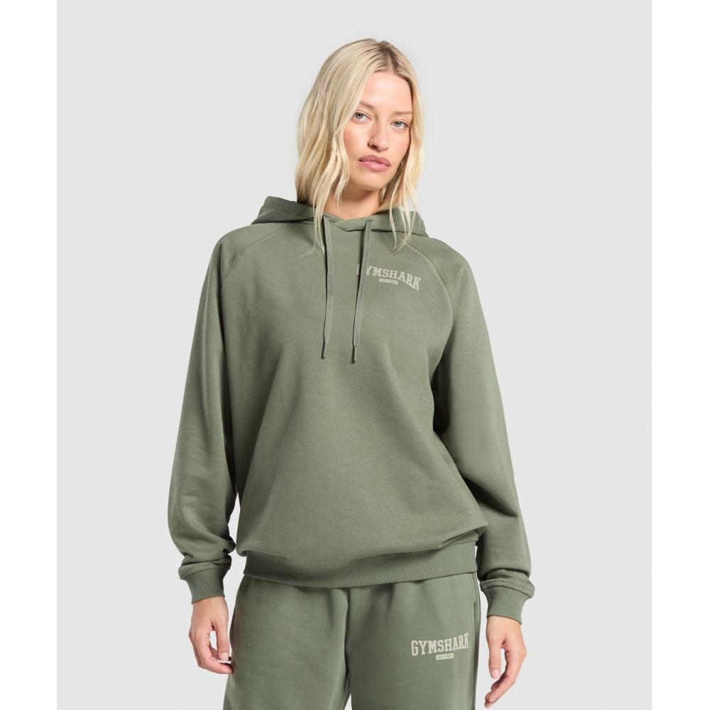 

Gymshark Толстовка с капюшоном Collegiate Lifestyle Base Green B2c1c Ech1 XS