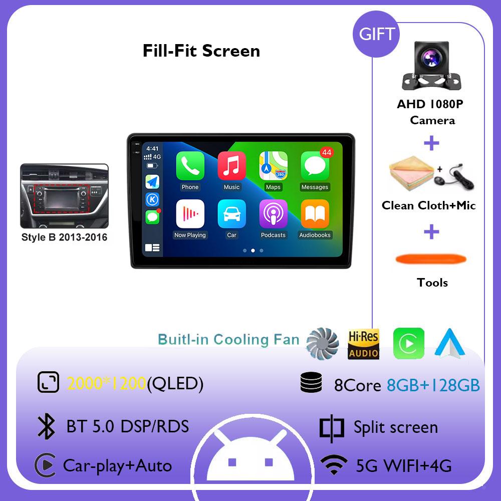 Android 14 Car Radio For Toyota Auris 2014 2015 2016 2017 2018 GPS Wireless Carplay Auto Intelligent Systems Smart Autoradio