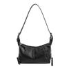 Cool Girl Retro Leather Shoulder Handbag with Zipper - 2025 Design