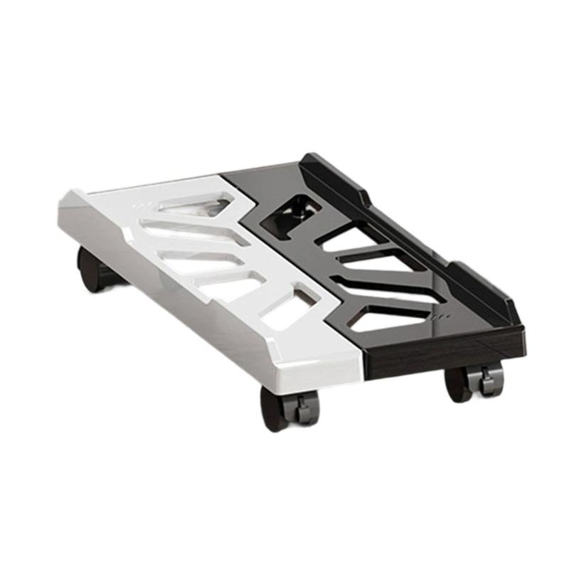 Adjustable Mobile CPU Stand with 4 Casters Wheel Floor Standing Host Stand Mobile PC Cart Stand Computer Tower Stand